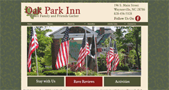 Desktop Screenshot of oakparkinn-waynesville.com